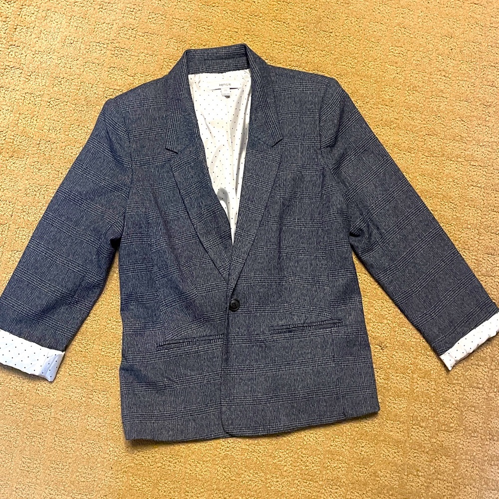 Kenzie brand, size m, womens plaid blazer